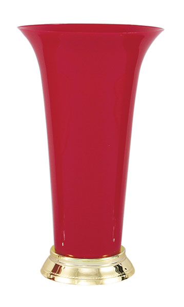 Red Trumpet Vase